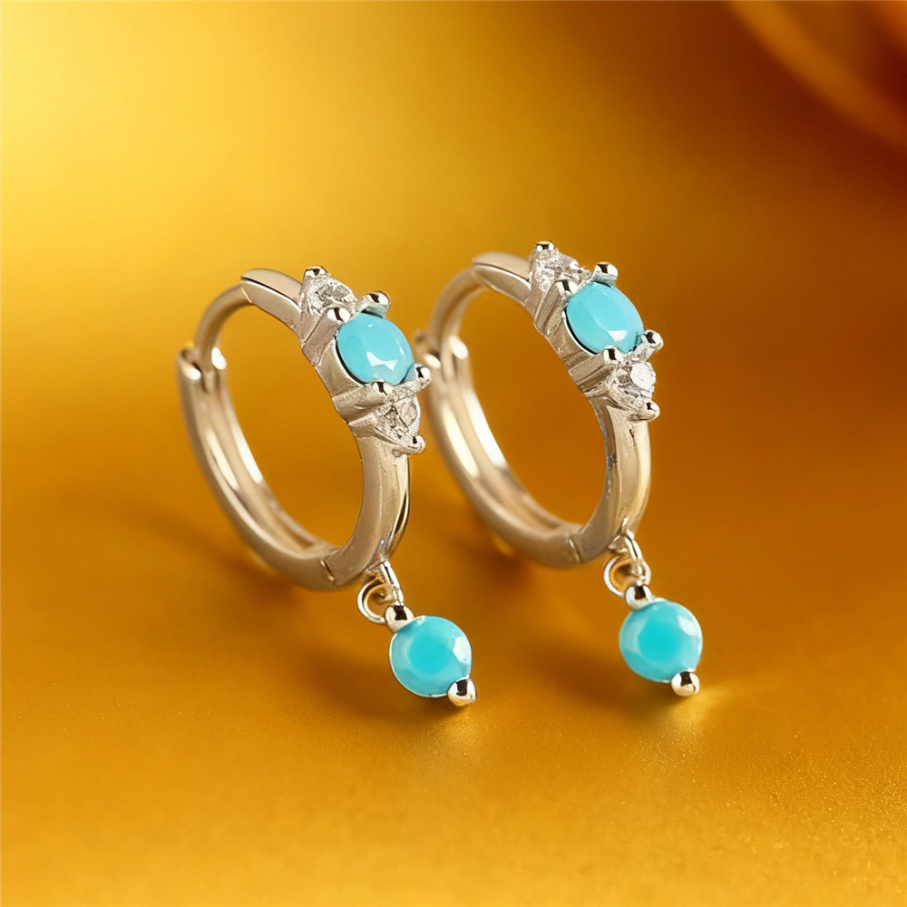 Cute Female Simulated Turquois - đánh giá và giá Turquoise Stone Ring