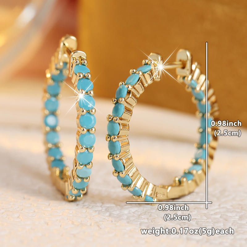 Ethnic Inlaid Imitation Turquo - đánh giá và giá Turquoise Stone Ring