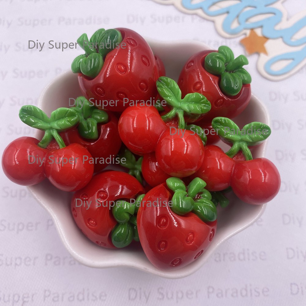 8PCS Resin Kawaii Colorful Red - đánh giá và giá Paradise Jewelry & Watches Llc Miami
