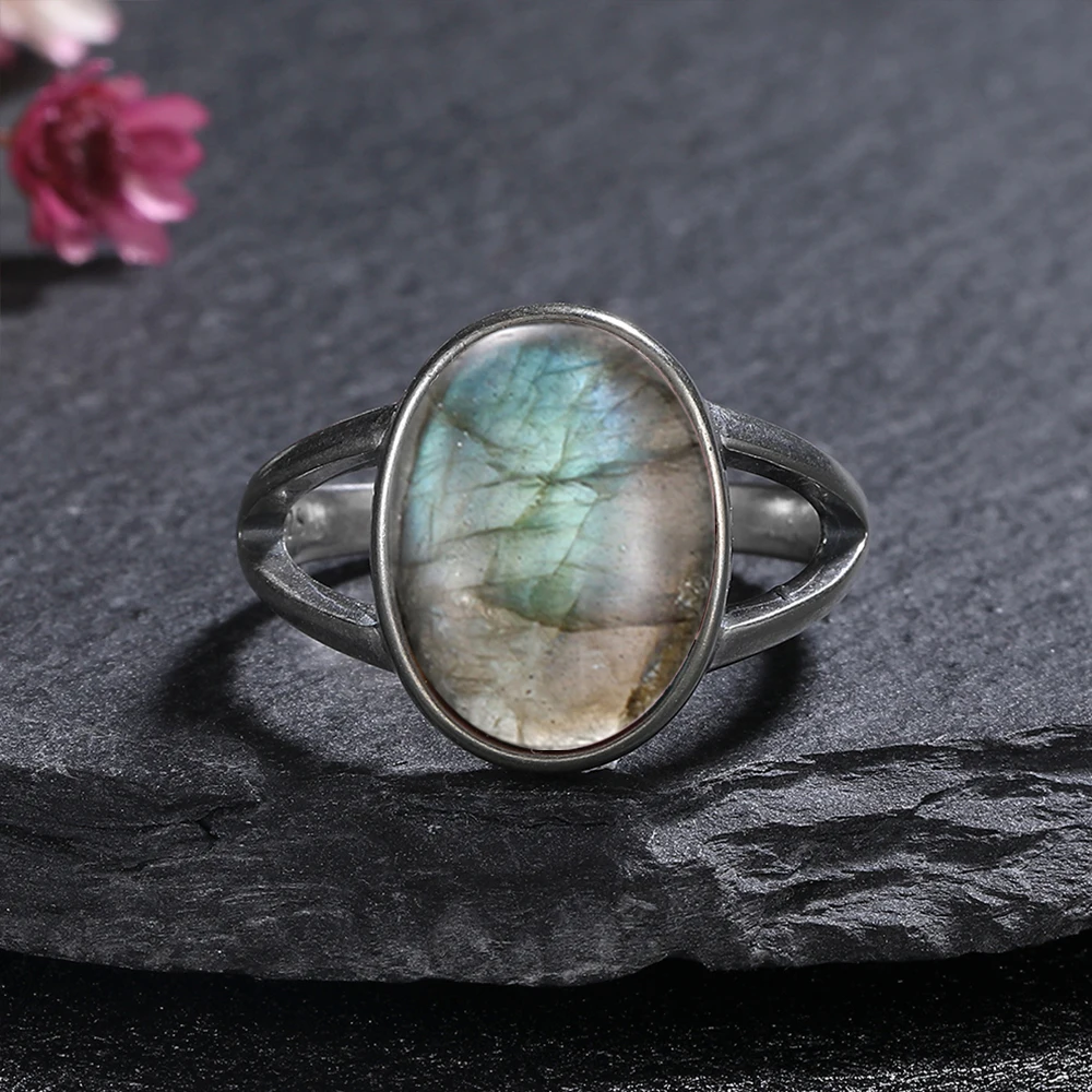 S925 Silver Rings Big 10*14mm  - đánh giá và giá Turquoise Stone Ring